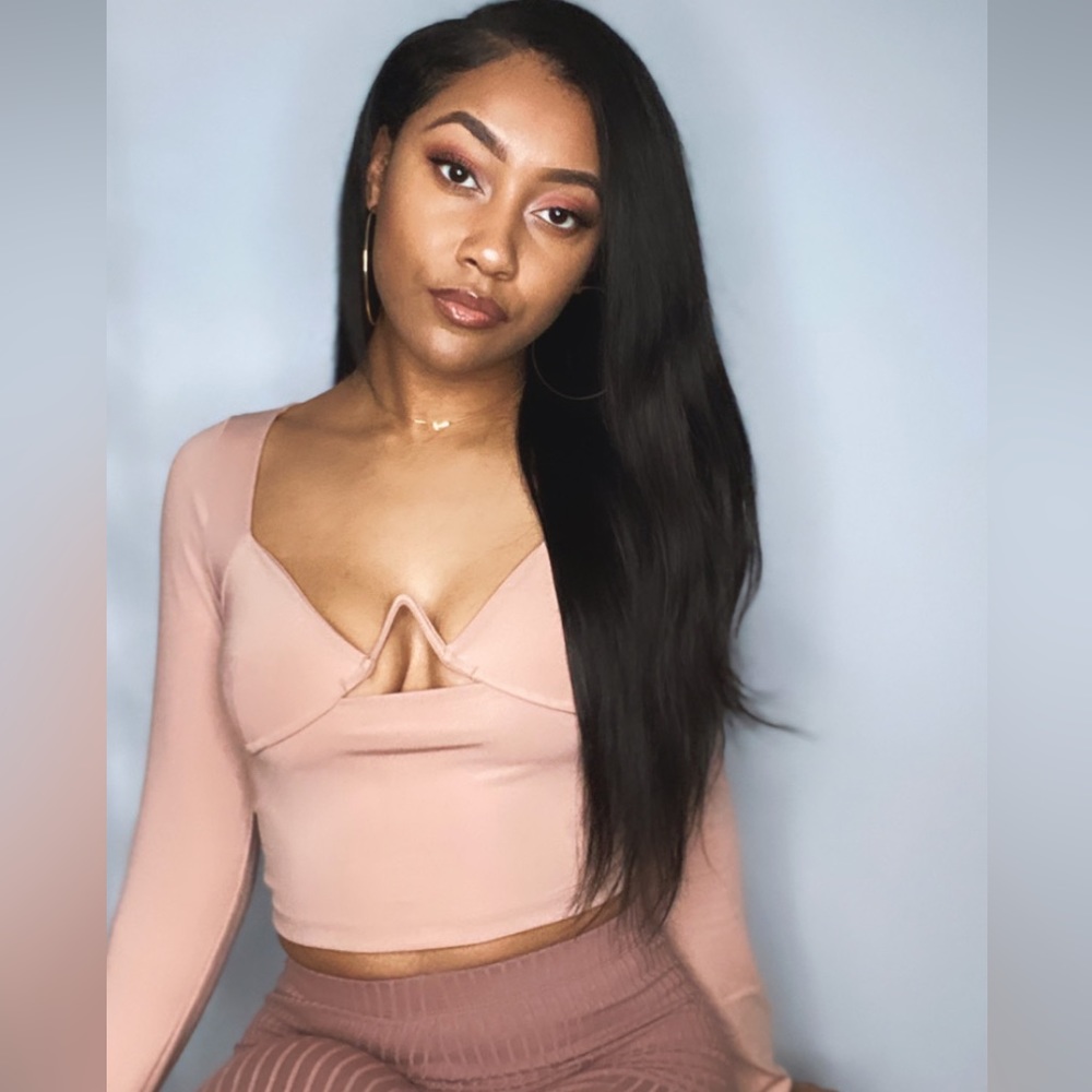 Mauve Wire Bustier Top